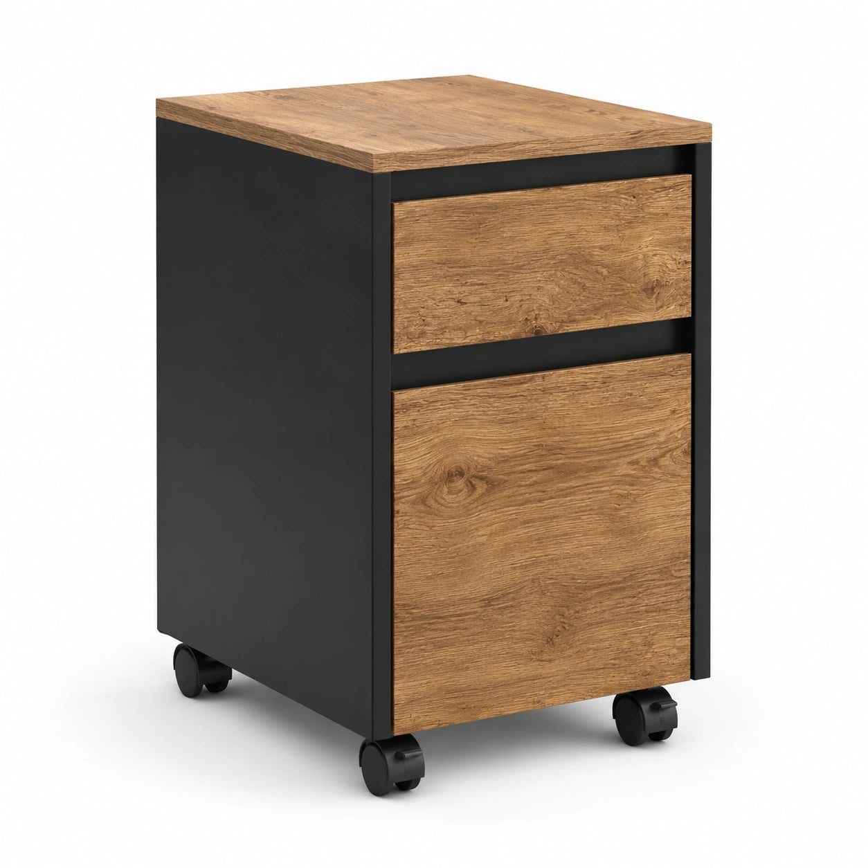 caisson-de-bureau-a-roulettes-avec-2-tiroirs-rangement-pour-documents-a4-bois-vintage-40x40x56cm-mymopc4371bh