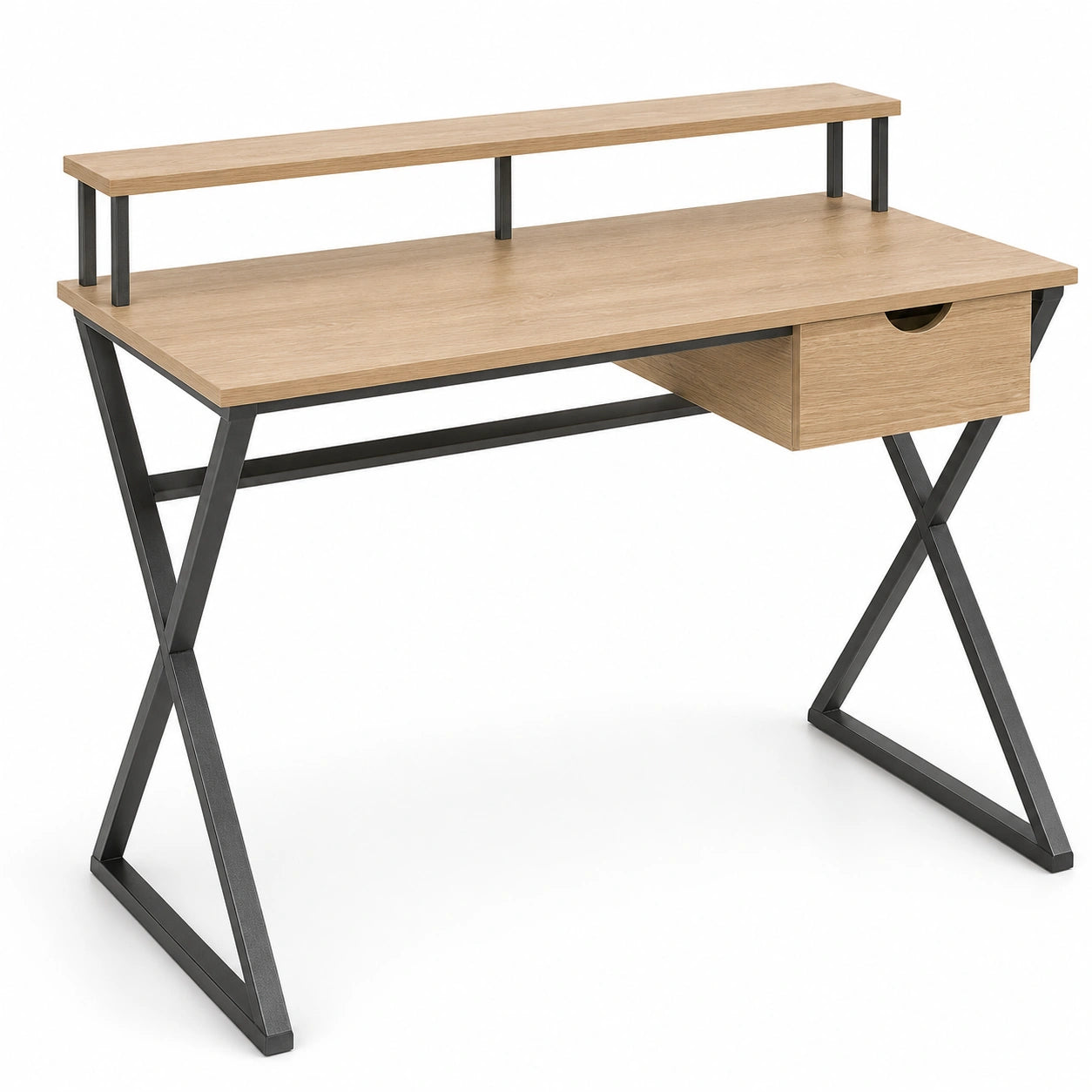 bureau-avec-tiroir-et-pieds-croises-design-industriel-hayipi4345ib
